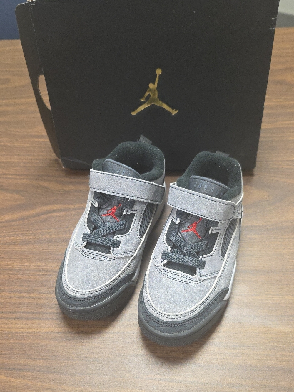 Jordan Spizike Low (PS) Anthracite/Gym Red-Black FQ3951-002 Size 13c New